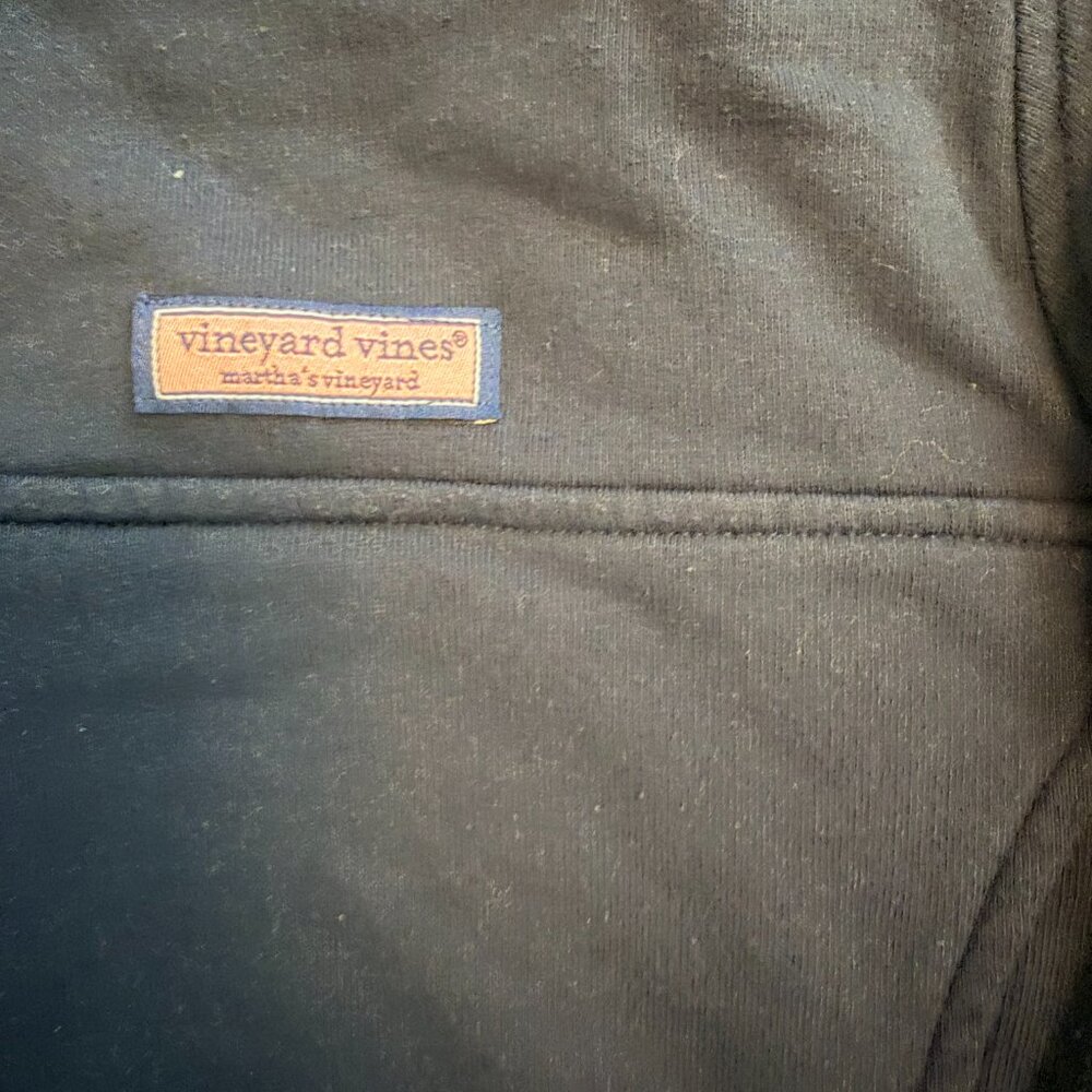 Vineyard Vines Women's Pullover Quarter Zip - Navy, Size M - Picture 6 of 6